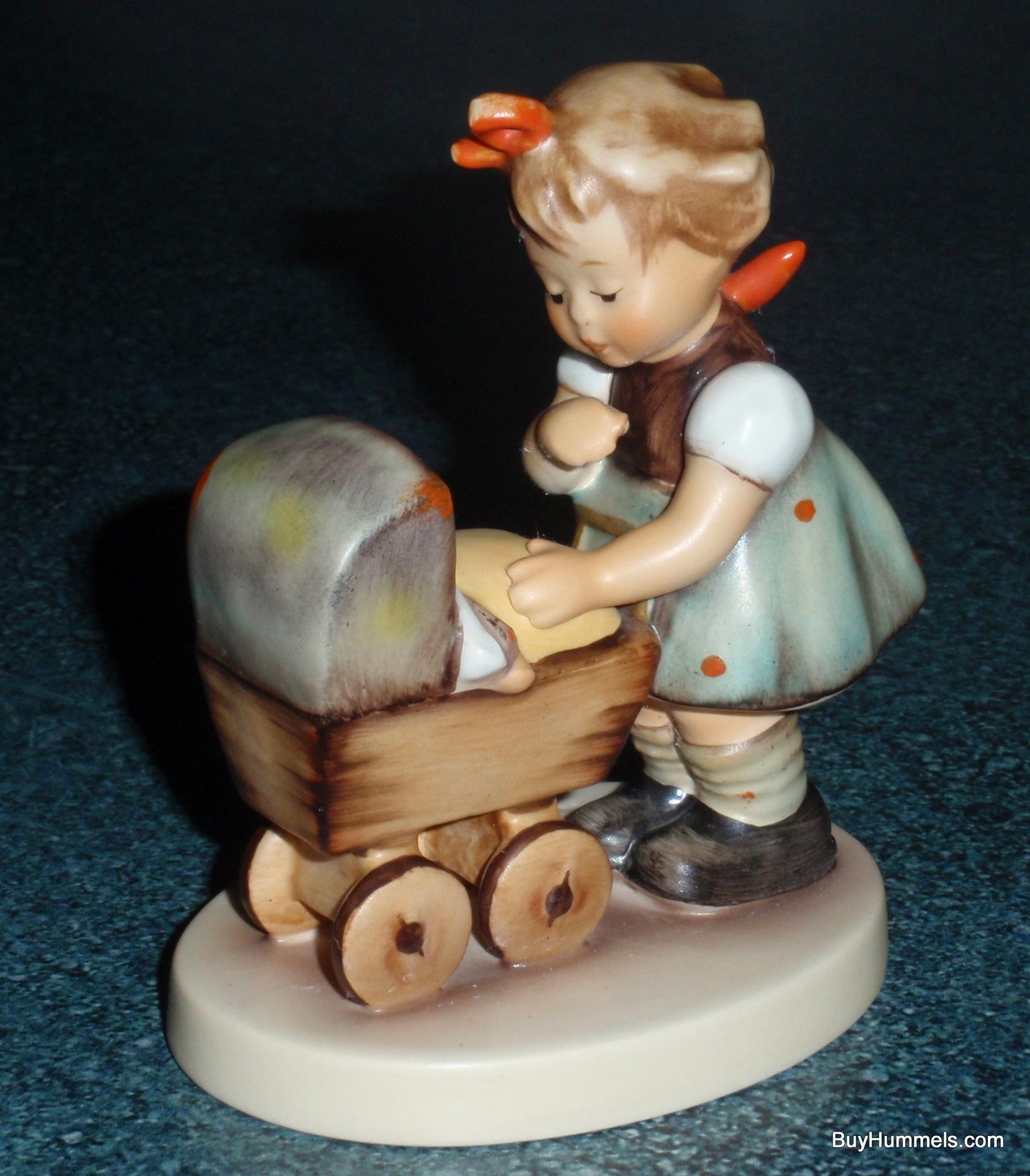 "Morning Stroll" Goebel Hummel Figurine #375 3/0 - Little Girl With Baby Carriage!