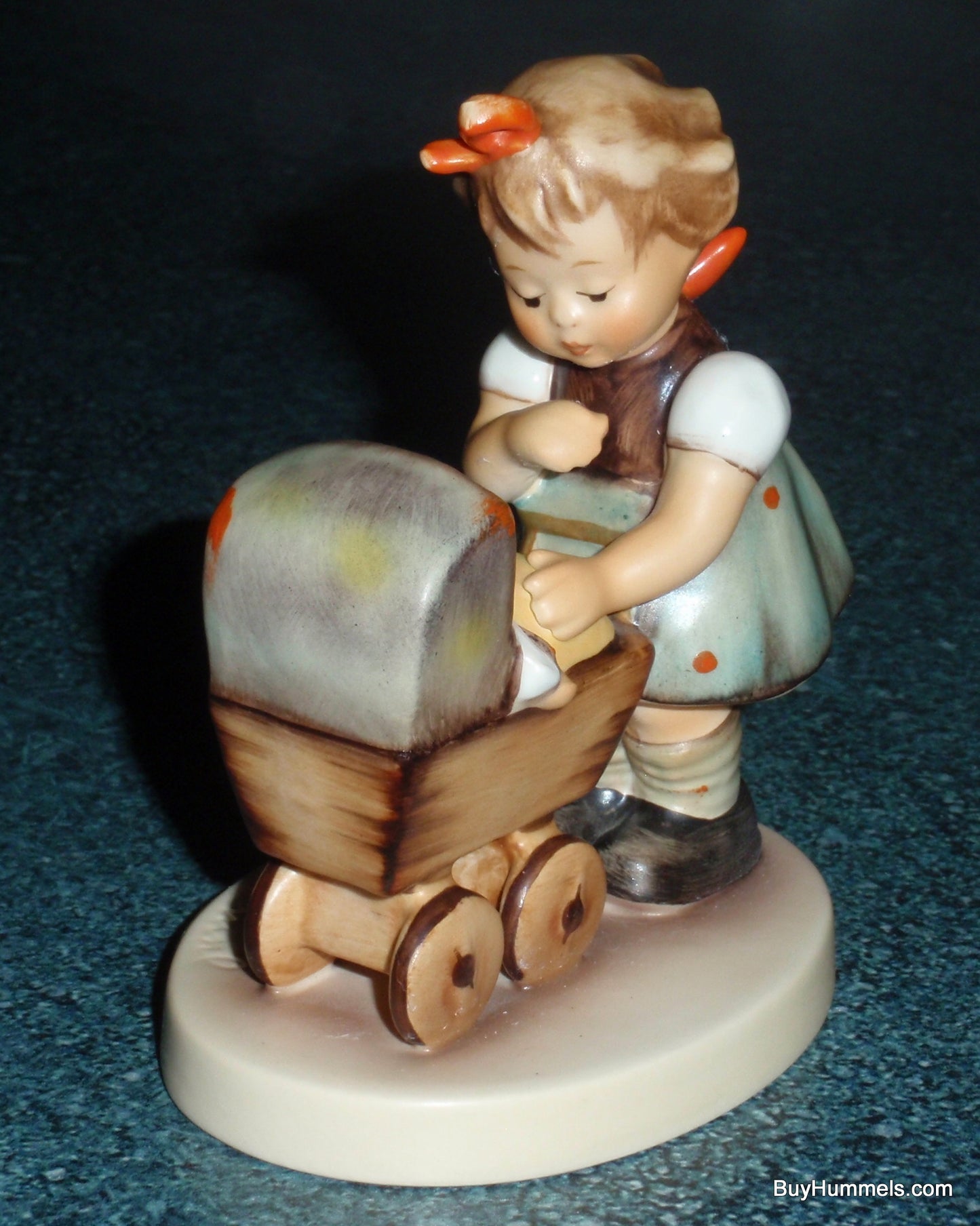 "Morning Stroll" Goebel Hummel Figurine #375 3/0 - Little Girl With Baby Carriage!