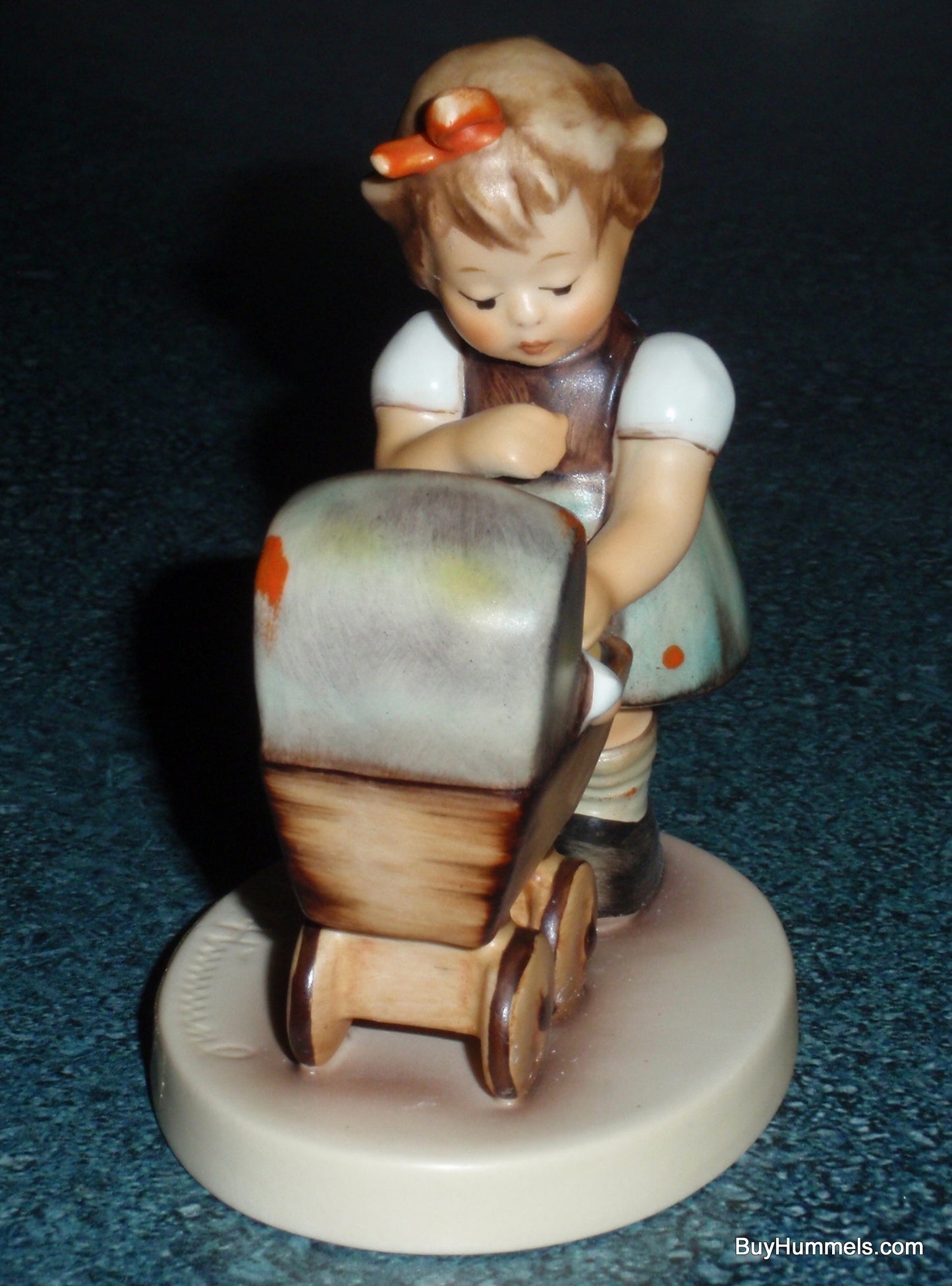 "Morning Stroll" Goebel Hummel Figurine #375 3/0 - Little Girl With Baby Carriage!