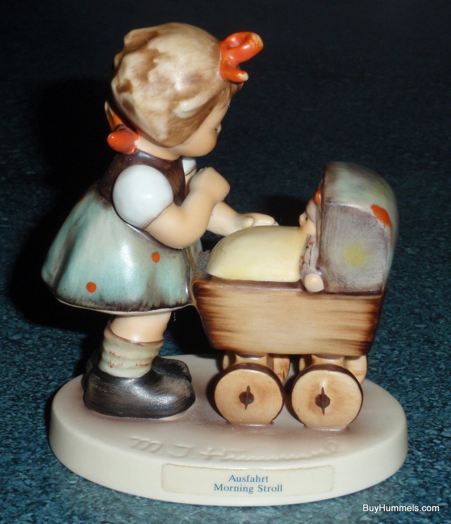 "Morning Stroll" Goebel Hummel Figurine #375 3/0 - Little Girl With Baby Carriage!