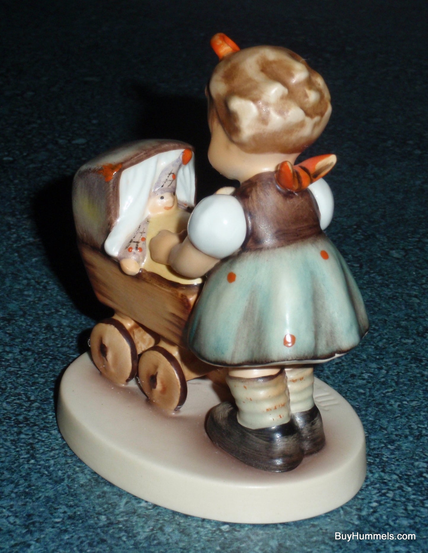 "Morning Stroll" Goebel Hummel Figurine #375 3/0 - Little Girl With Baby Carriage!