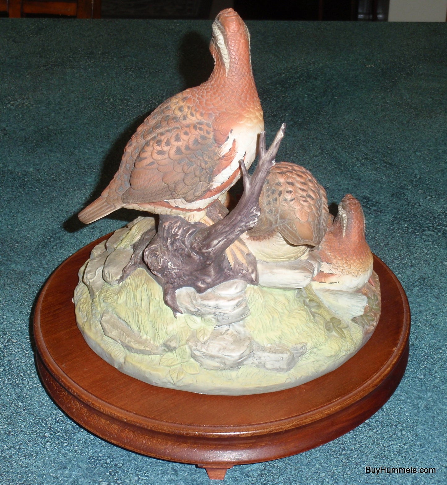 Andrea By Sadek Group of Bob White Quail Large Birds Limited Edition with Base!