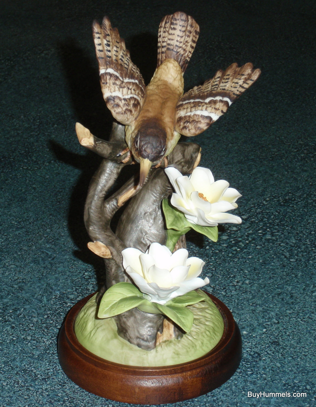 Angeline Original Japan CAROLINA WREN Porcelain Bird Figurine With Wood Stand!