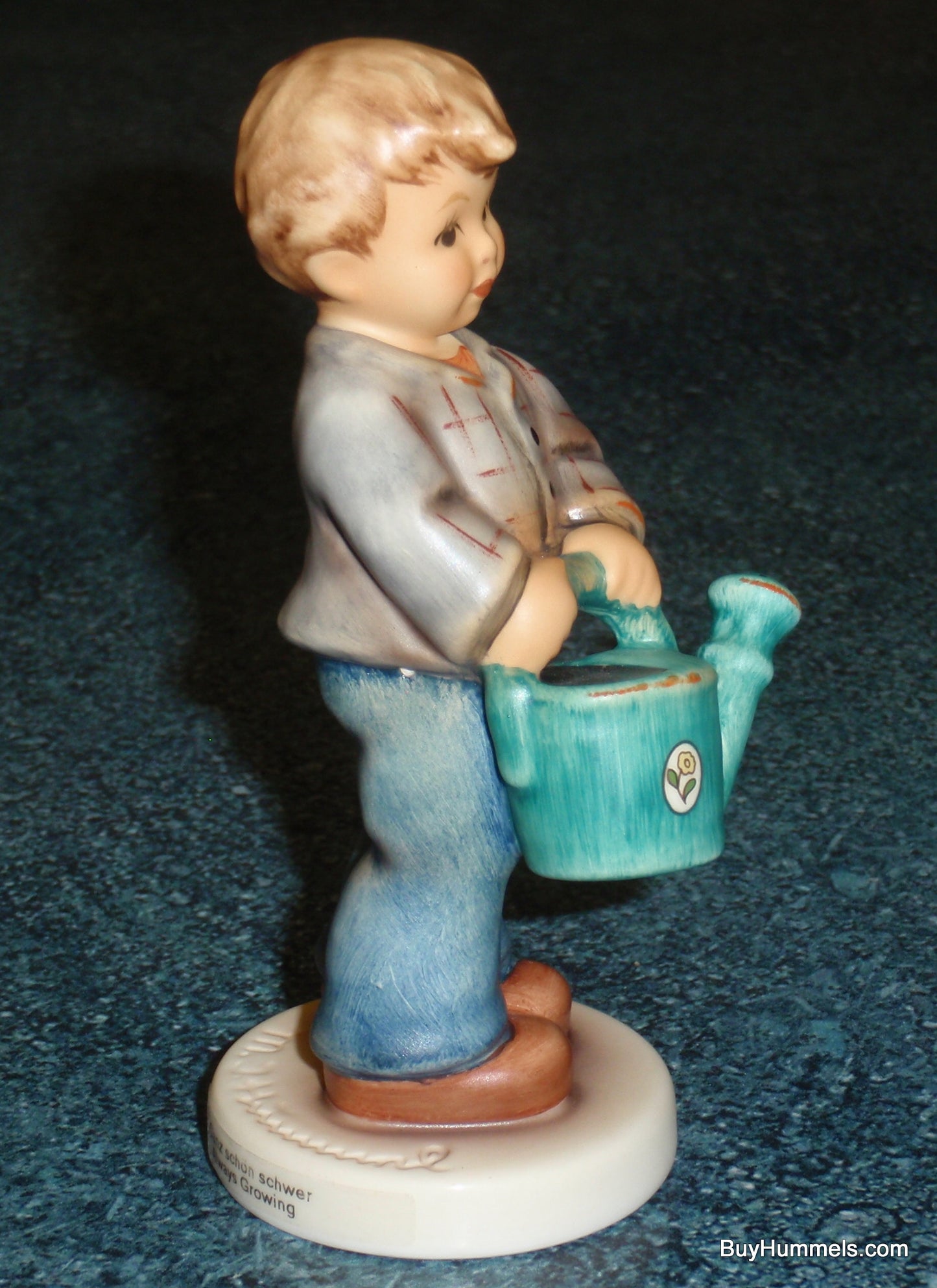 "Always Growing" Goebel Hummel Figurine #2371 TMK9 Boy With Watering Can - GARDENER GIFT!