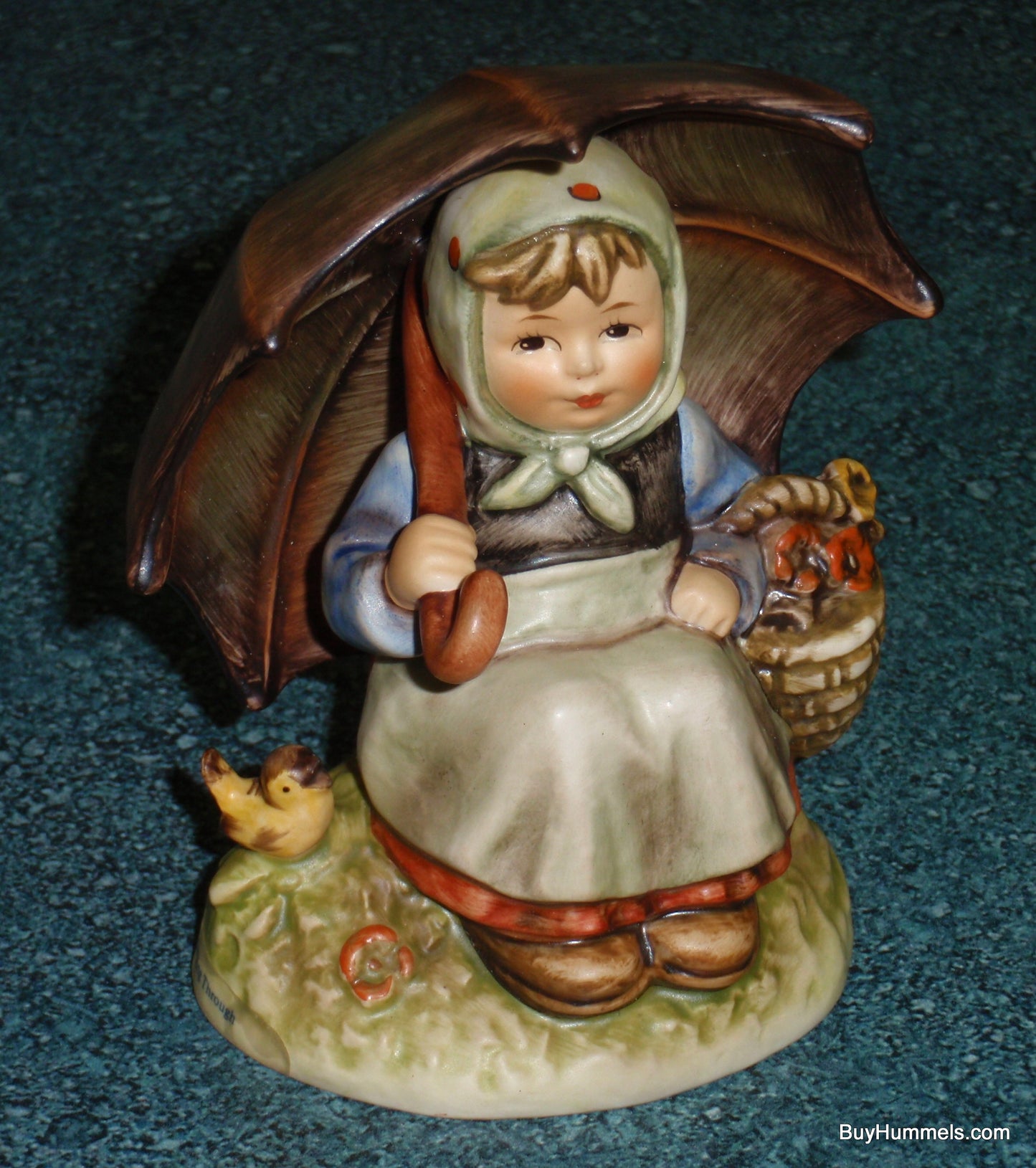 Goebel Hummel Figurine "Smiling Through" #408 TMK6 Girl Under Umbrella - GIFT!