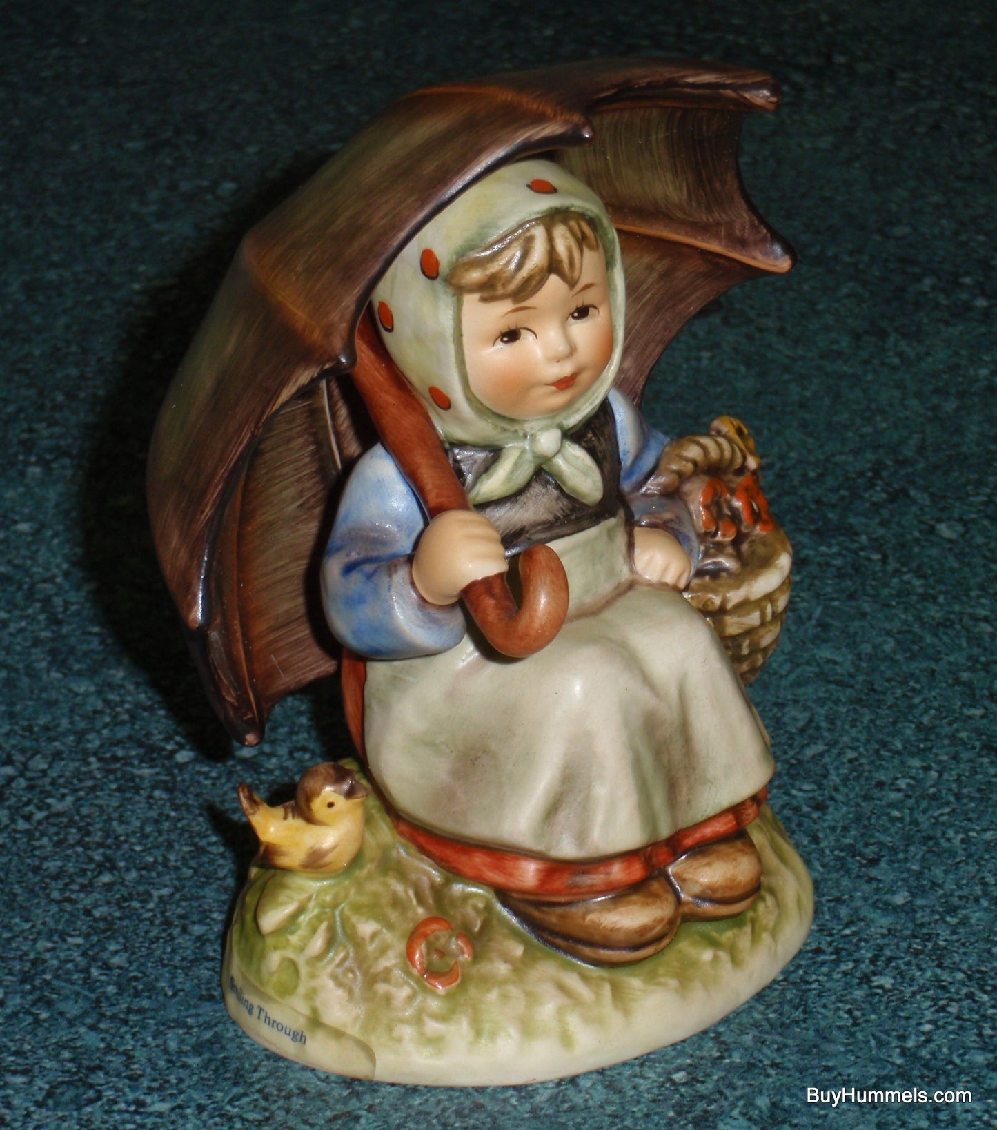 Goebel Hummel Figurine "Smiling Through" #408 TMK6 Girl Under Umbrella - GIFT!