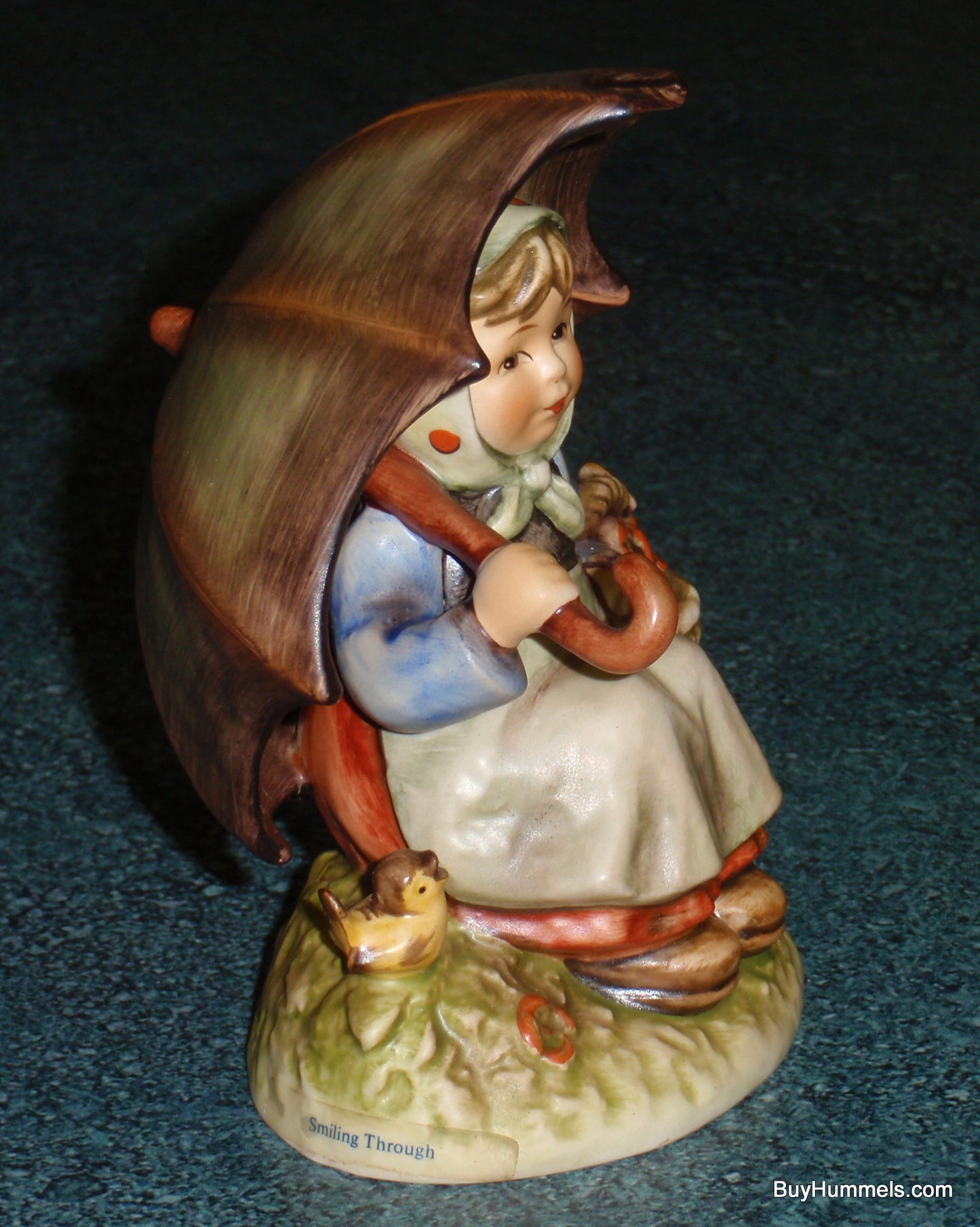 Goebel Hummel Figurine "Smiling Through" #408 TMK6 Girl Under Umbrella - GIFT!