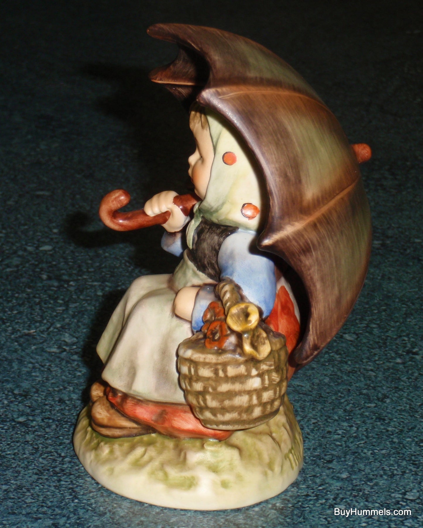 Goebel Hummel Figurine "Smiling Through" #408 TMK6 Girl Under Umbrella - GIFT!