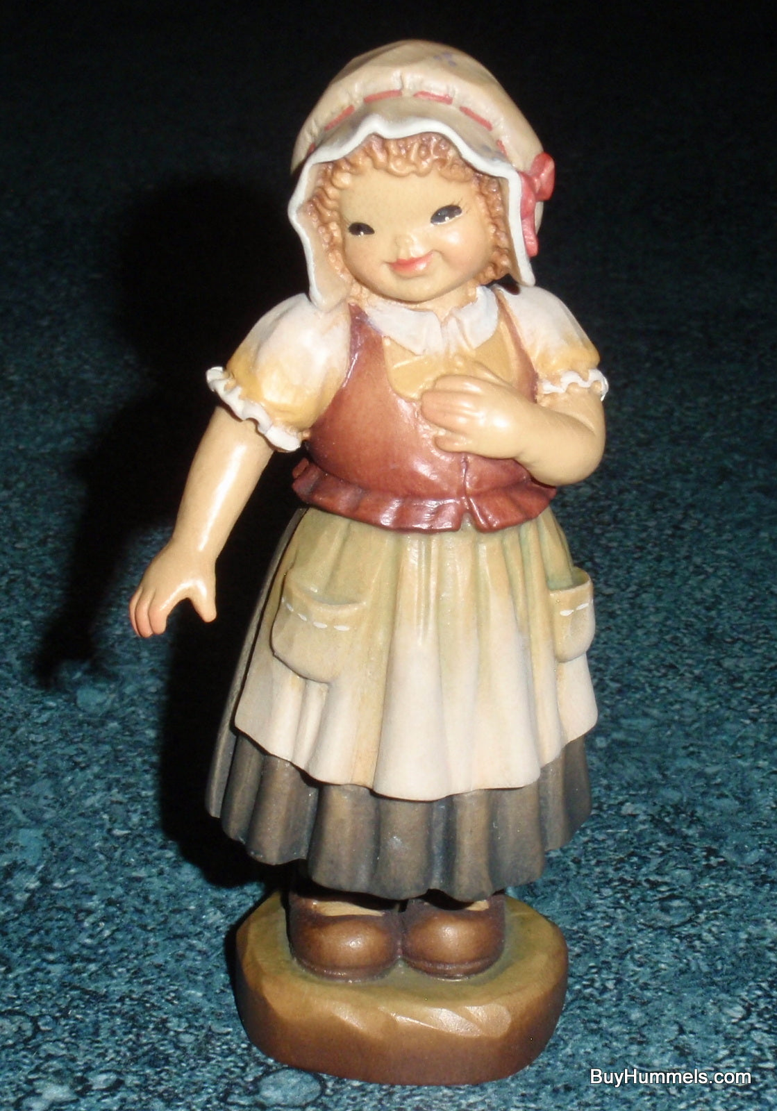 ANRI Ferrandiz “Sweet and Shy” Wood Carving 4" Figurine With Original Box!