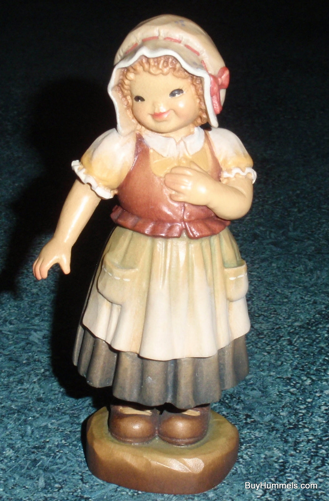 ANRI Ferrandiz “Sweet and Shy” Wood Carving 4" Figurine With Original Box!
