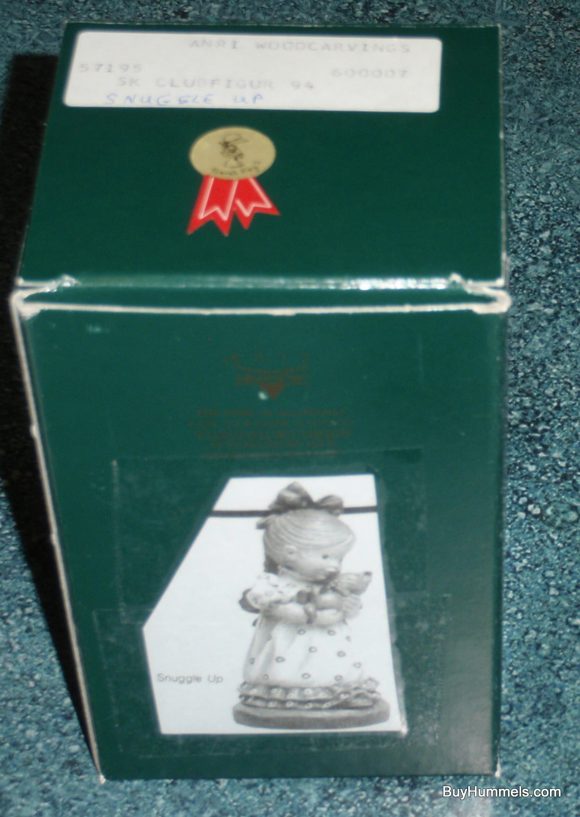 Anri Club 4" Sarah Kay Figurine "Snuggle Up" With Box - Girl With Baby Kitten In Her Arms!