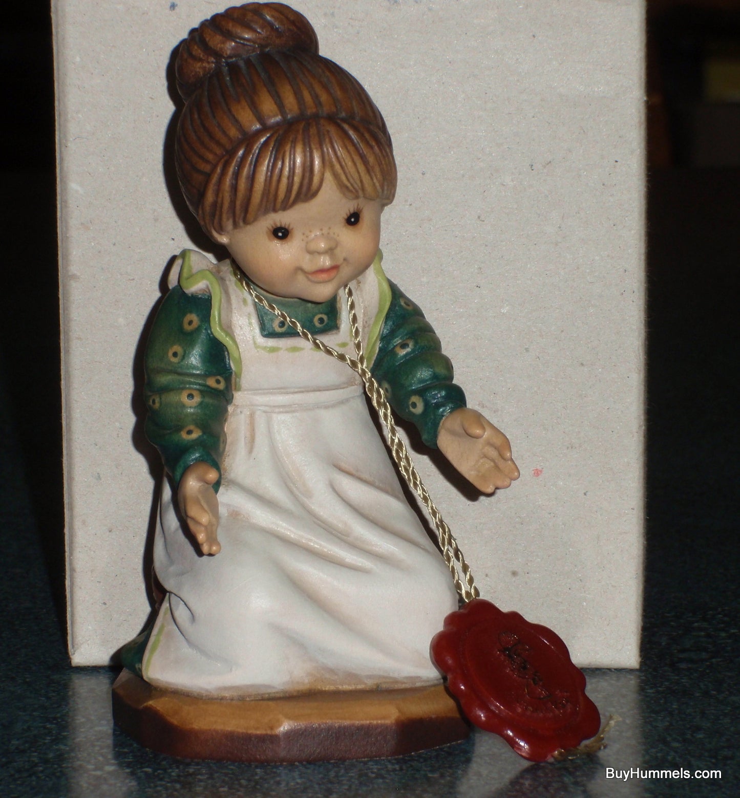 ANRI Sarah Kay Wood Carving Figurine "MOM'S JOY" #57902 From The Tribute To Mother Series With Original Box!