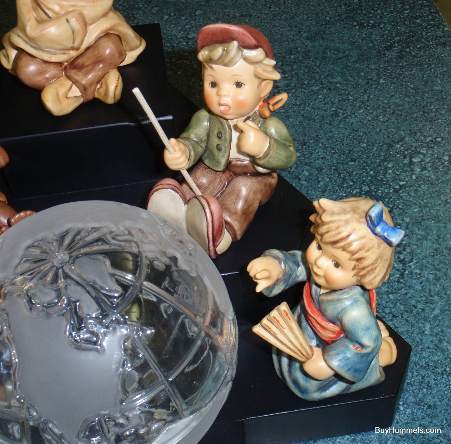 The Wanderers Goebel Hummel Figurine Millennium Set With Globe And Stand - AMAZING GIFT!