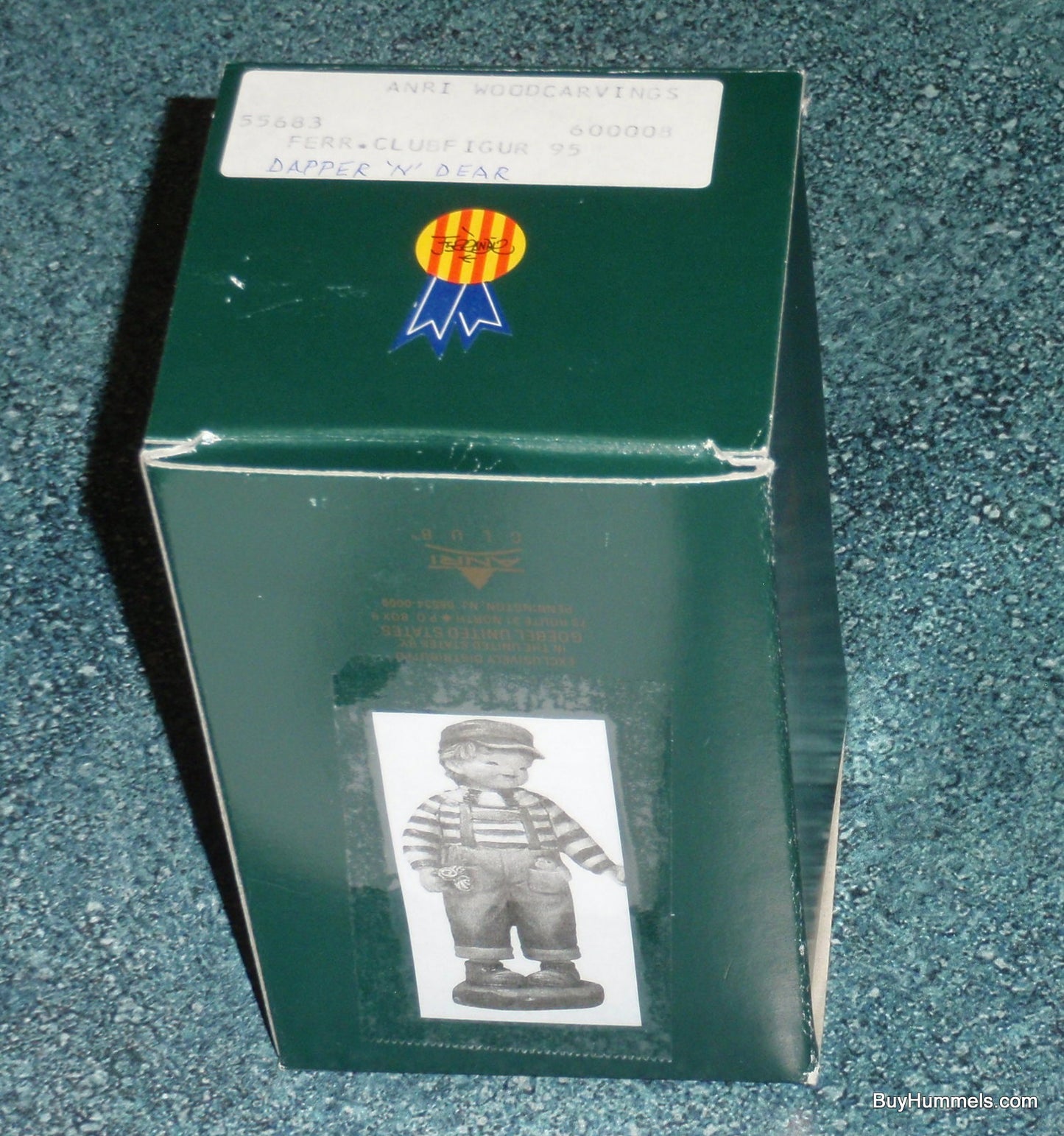ANRI Ferrandiz “Dapper And Dear” Wood Carving 4" Club Figurine #55683 With Box