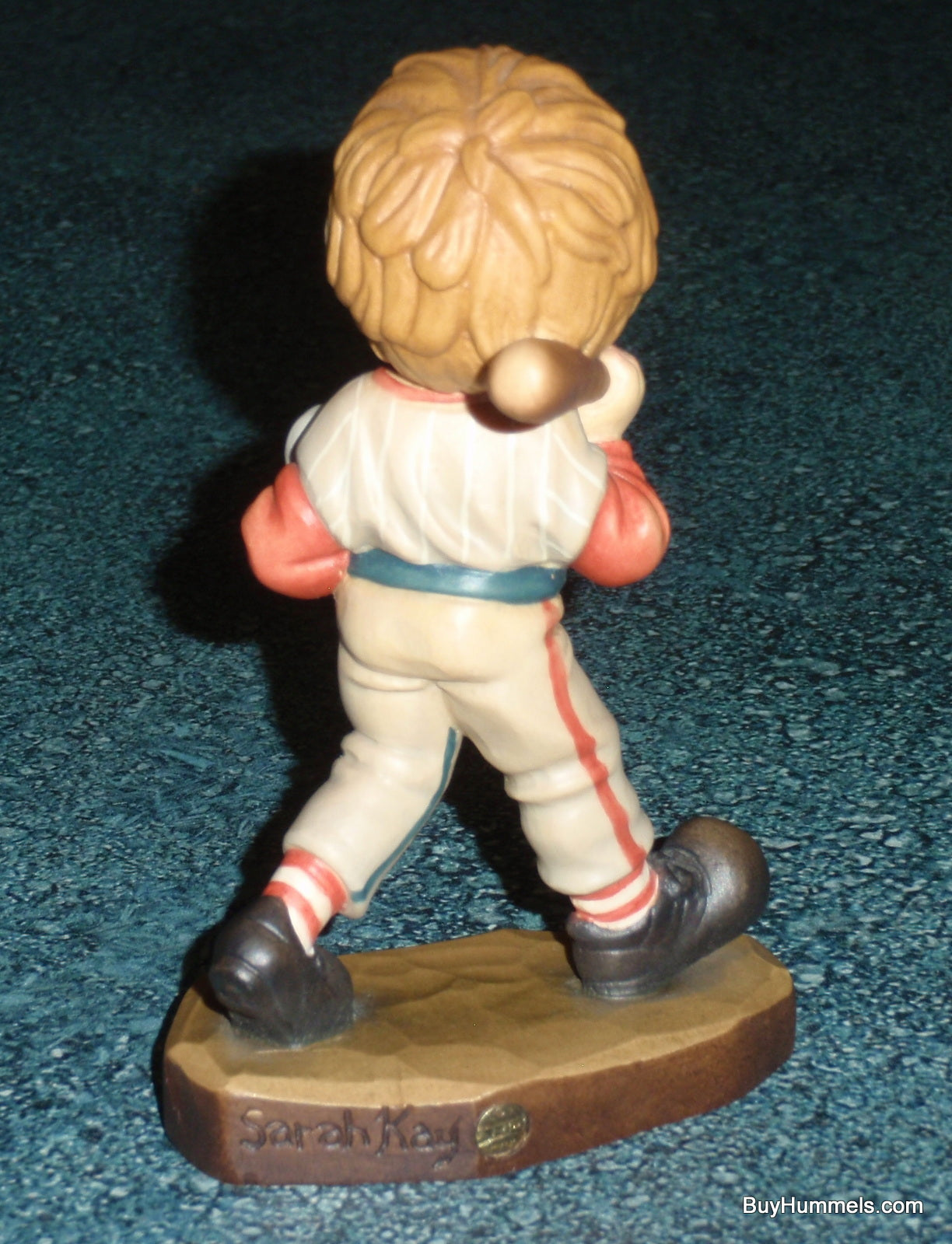 ANRI Sarah Kay "Little Leaguer" Collectors Society Baseball Wood Figurine #57907 With Original Box!
