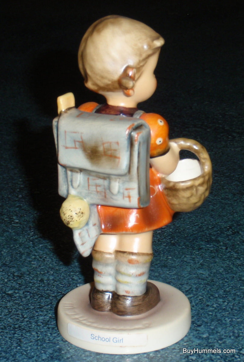 "School Girl" Goebel Hummel Figurine #81/0 - Little Girl With Backpack And Basket!