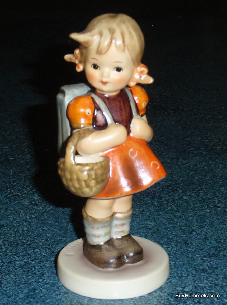 "School Girl" Goebel Hummel Figurine #81/0 - Little Girl With Backpack And Basket!