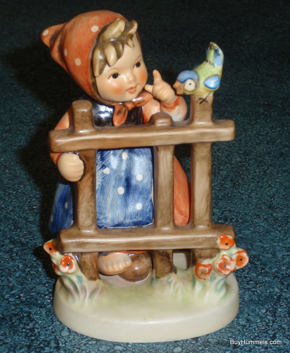 "Signs Of Spring" Goebel Hummel Figurine Large Version #203/1 - Little Girl With Bluebird!