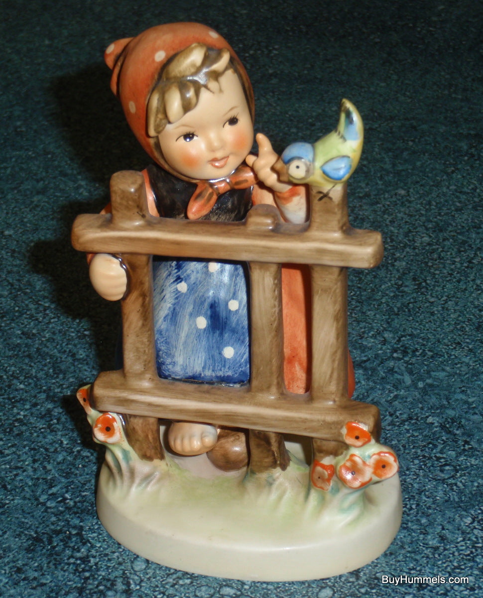 "Signs Of Spring" Goebel Hummel Figurine Large Version #203/1 - Little Girl With Bluebird!