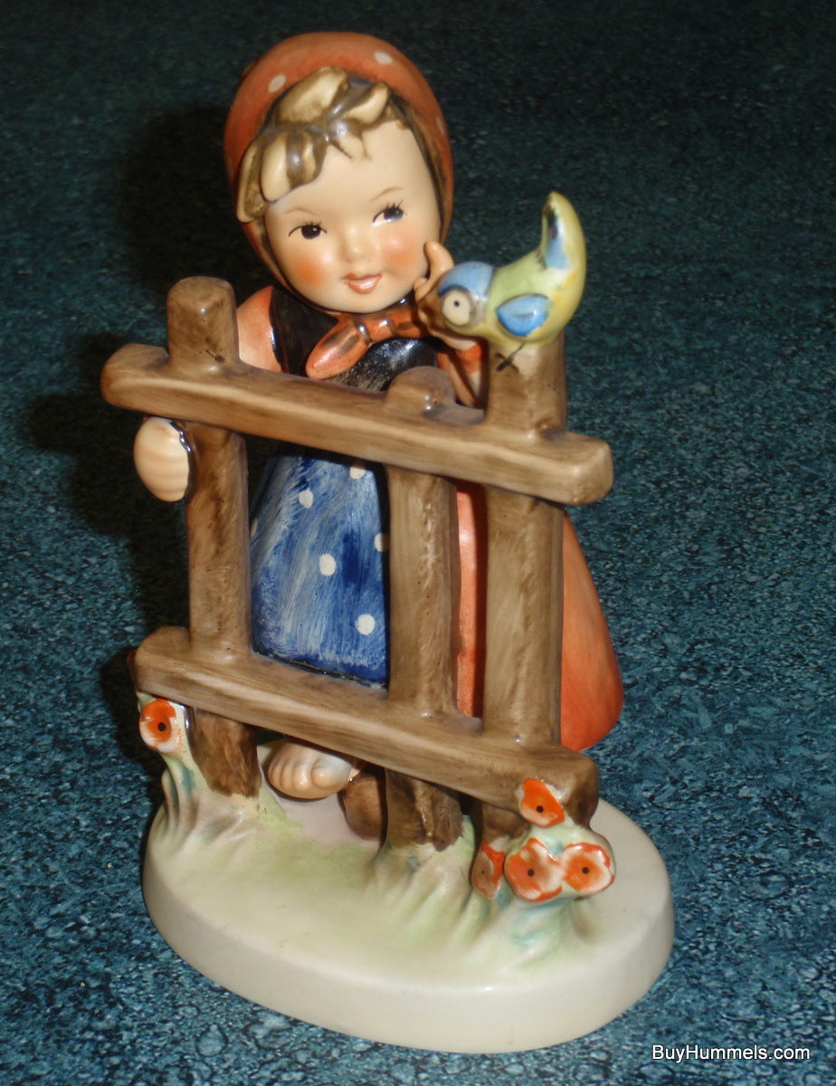 "Signs Of Spring" Goebel Hummel Figurine Large Version #203/1 - Little Girl With Bluebird!