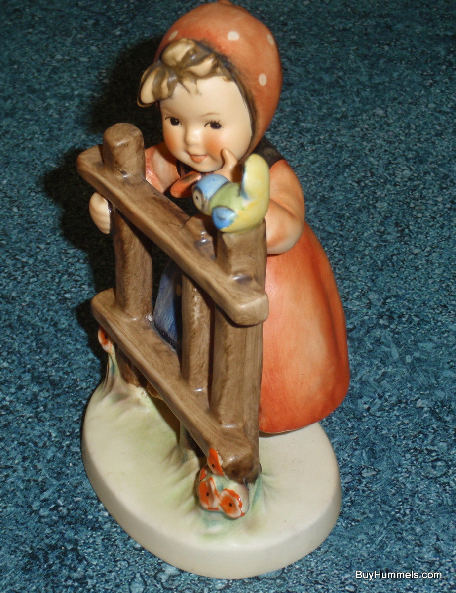 "Signs Of Spring" Goebel Hummel Figurine Large Version #203/1 - Little Girl With Bluebird!