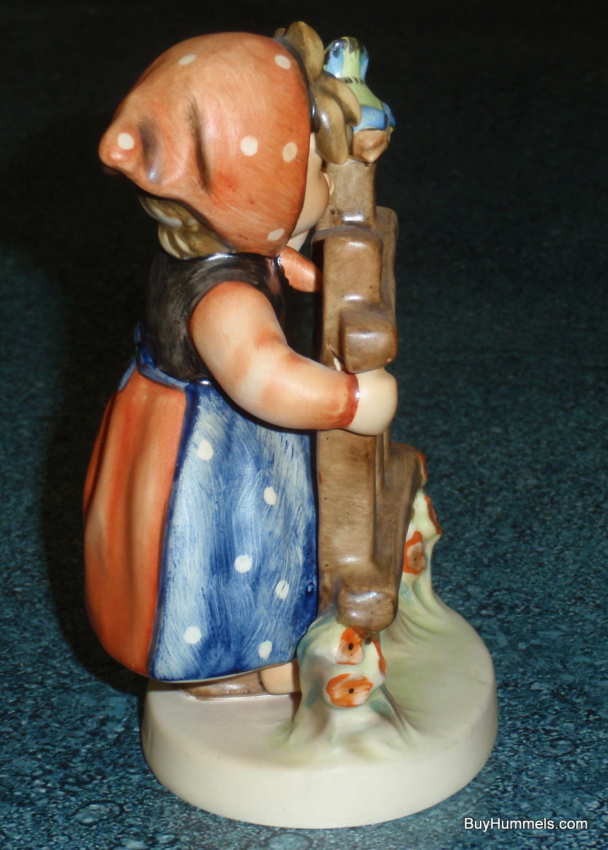 "Signs Of Spring" Goebel Hummel Figurine Large Version #203/1 - Little Girl With Bluebird!