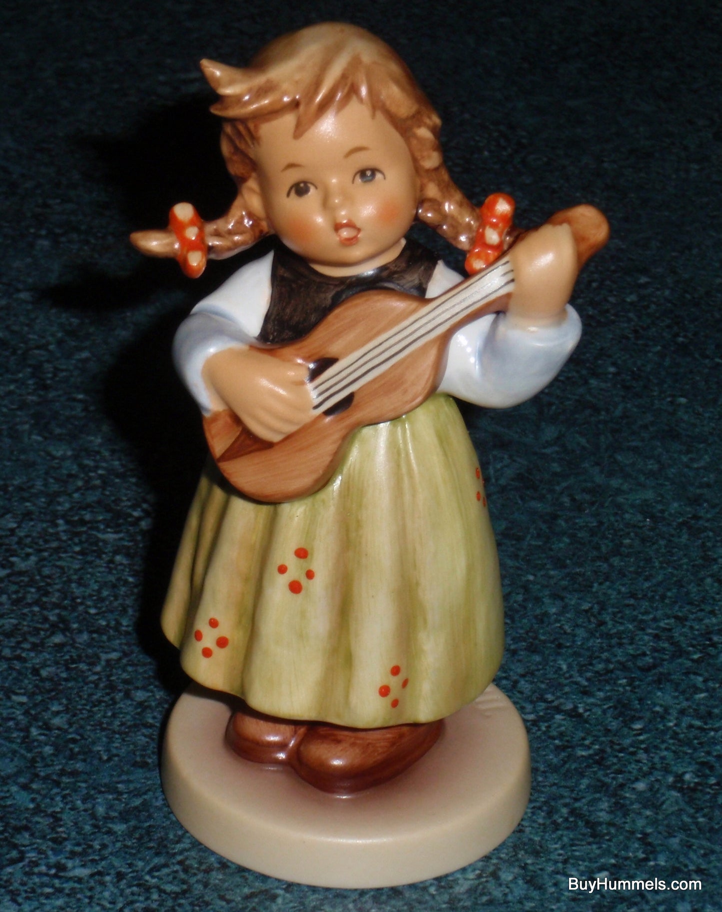 "Strum Along" Goebel Hummel Figurine #557 TMK7 Girl Playing Guitar