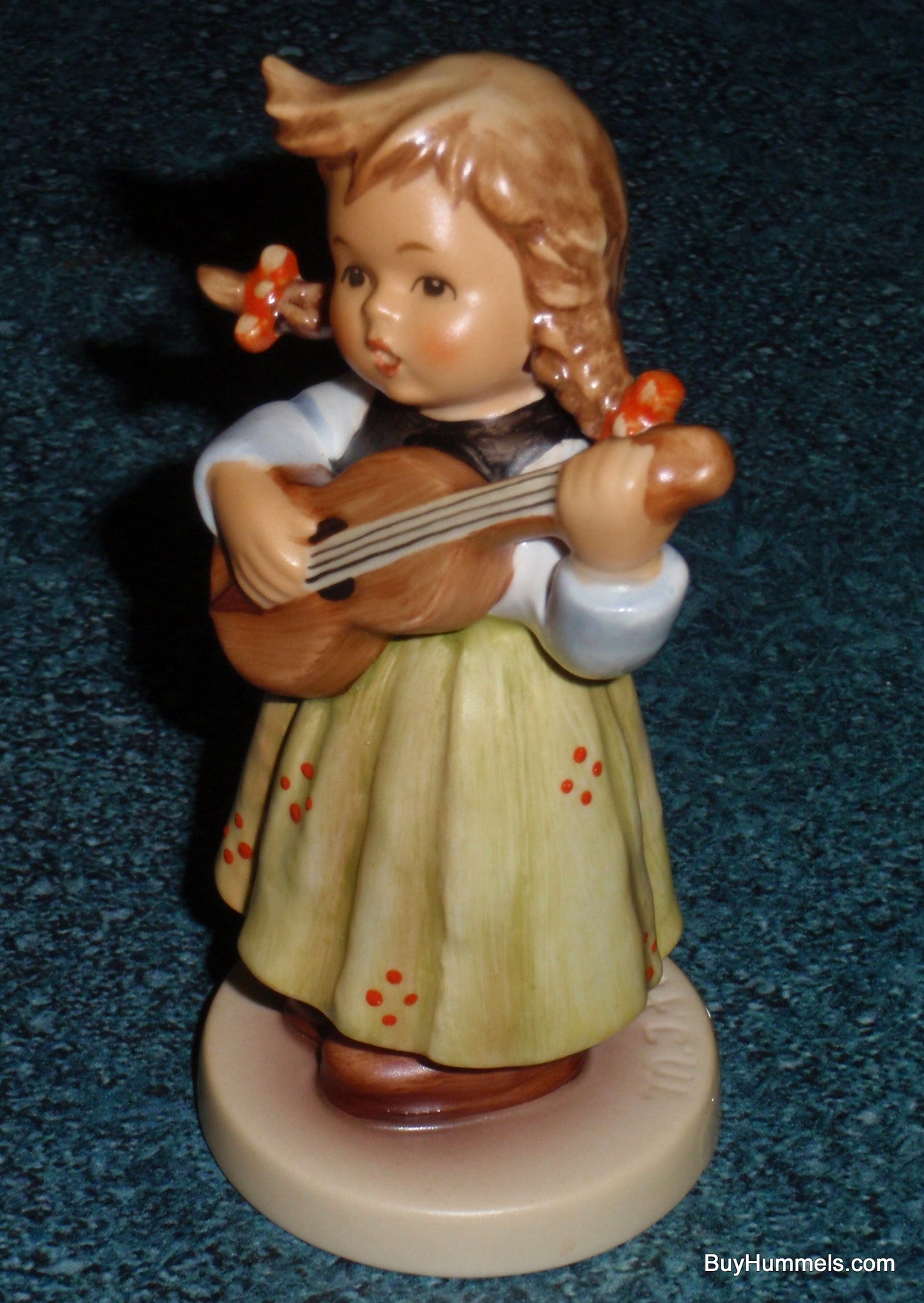 "Strum Along" Goebel Hummel Figurine #557 TMK7 Girl Playing Guitar