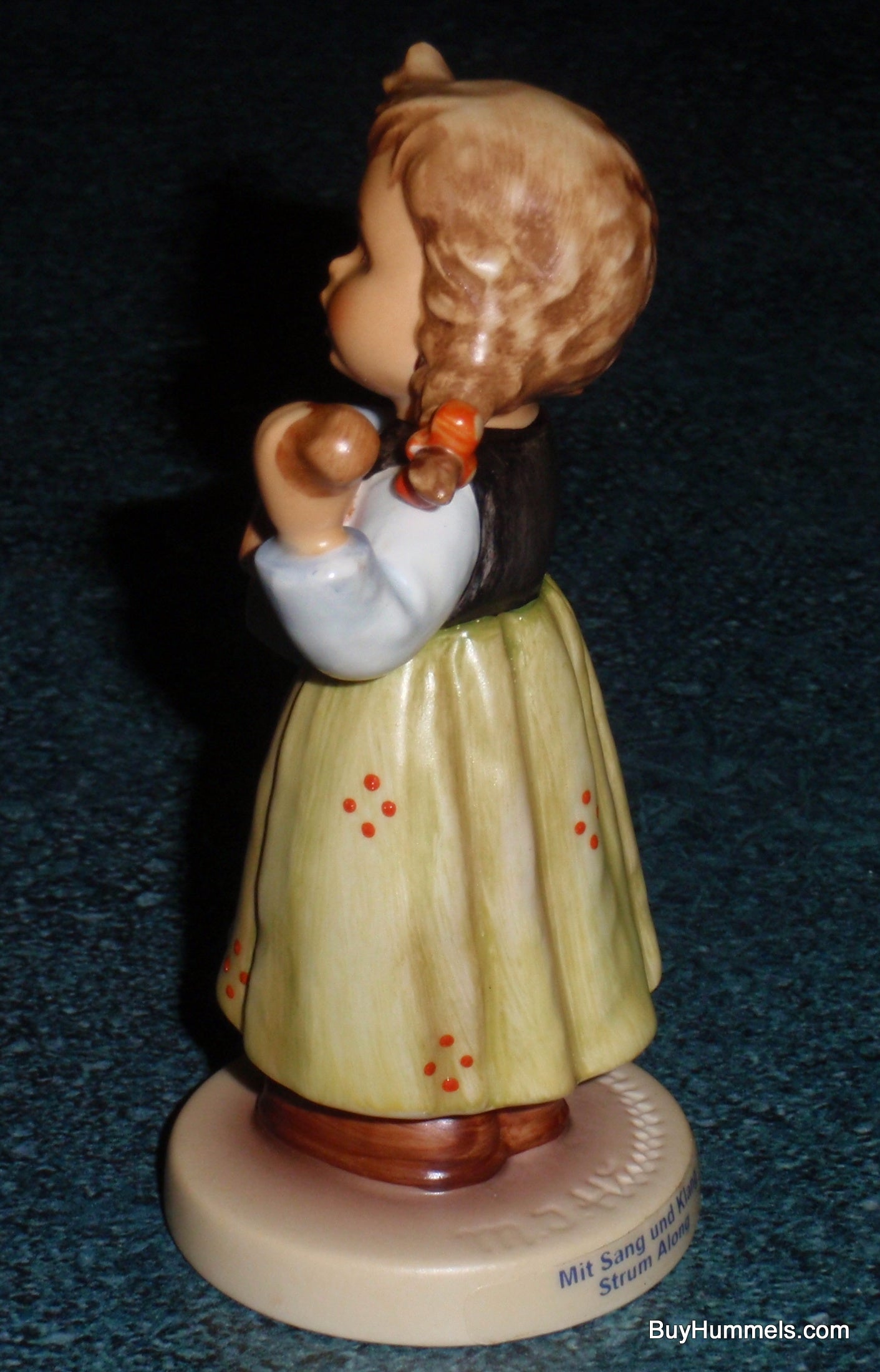 "Strum Along" Goebel Hummel Figurine #557 TMK7 Girl Playing Guitar