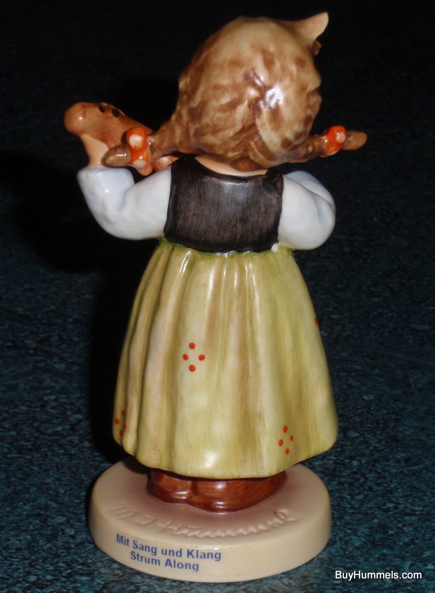 "Strum Along" Goebel Hummel Figurine #557 TMK7 Girl Playing Guitar