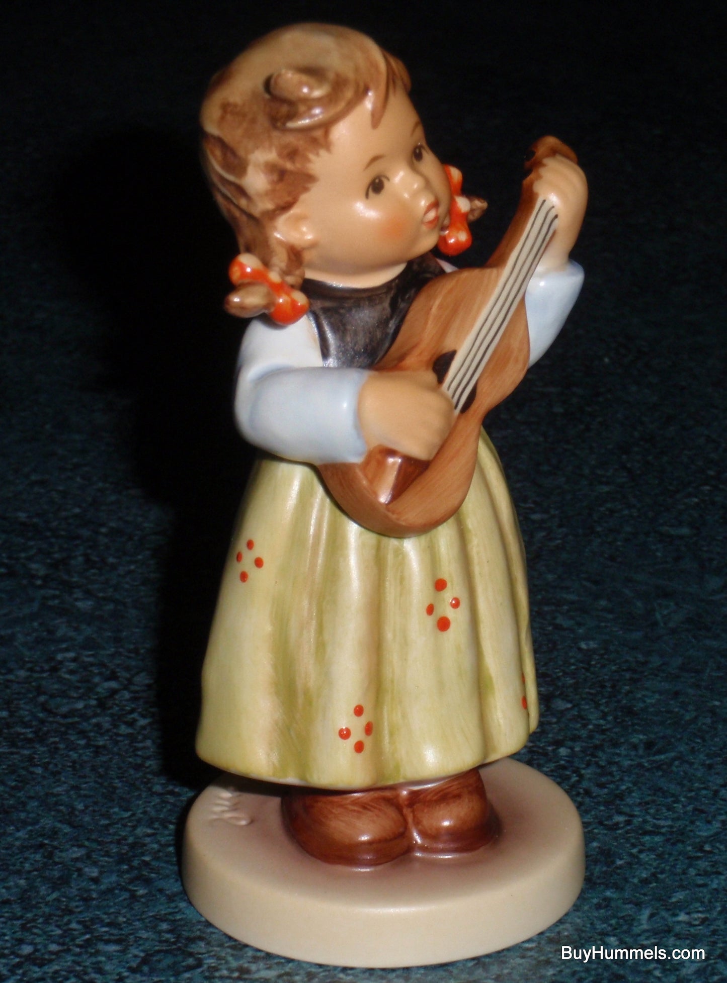 "Strum Along" Goebel Hummel Figurine #557 TMK7 Girl Playing Guitar