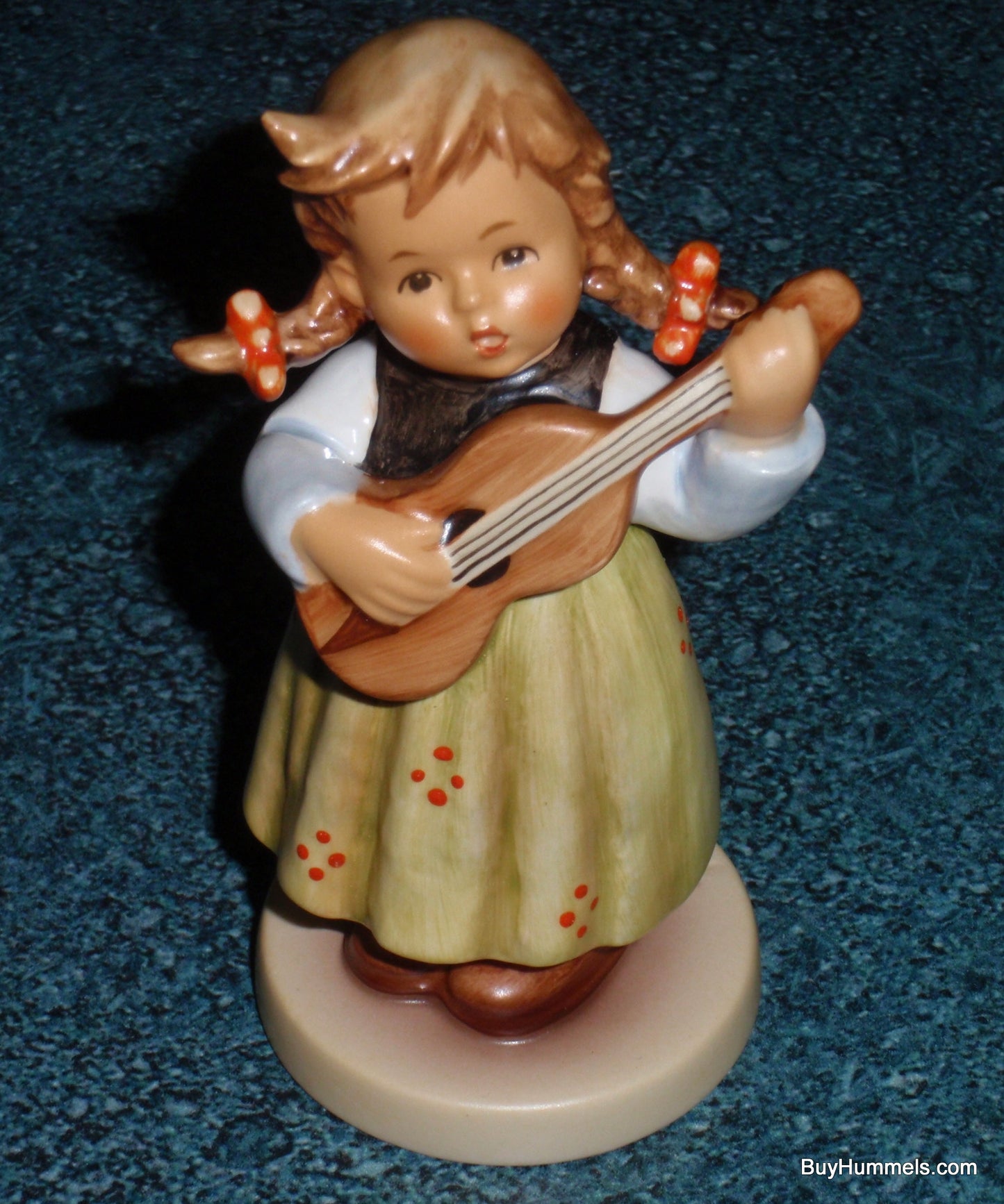 "Strum Along" Goebel Hummel Figurine #557 TMK7 Girl Playing Guitar