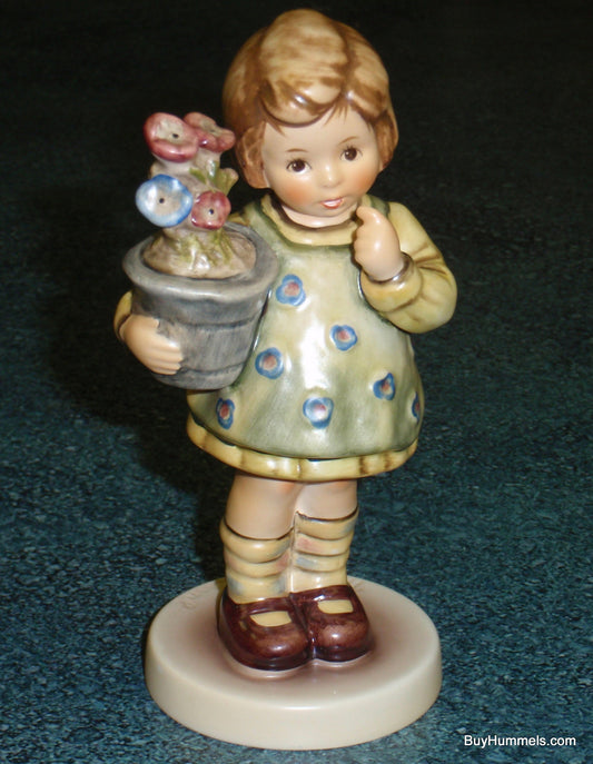 Goebel Hummel Figurine "My Wish Is Small" #463/0 TMK7 - Little Girl With Flowers