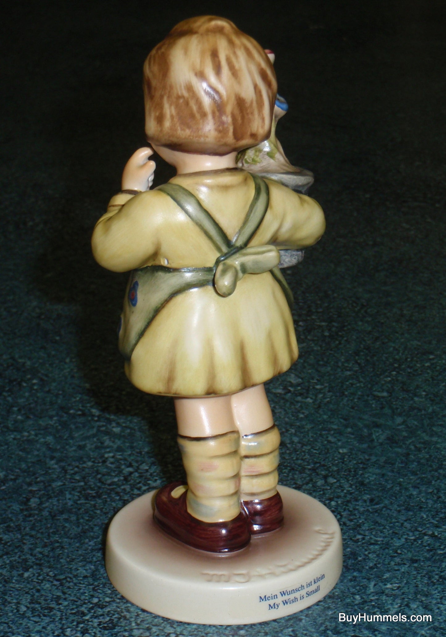 Goebel Hummel Figurine "My Wish Is Small" #463/0 TMK7 - Little Girl With Flowers