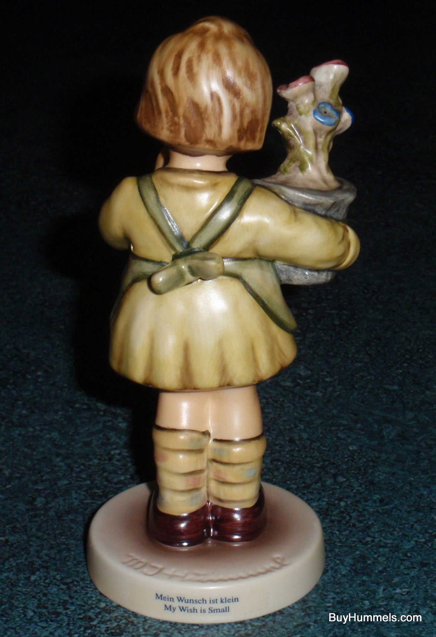 Goebel Hummel Figurine "My Wish Is Small" #463/0 TMK7 - Little Girl With Flowers
