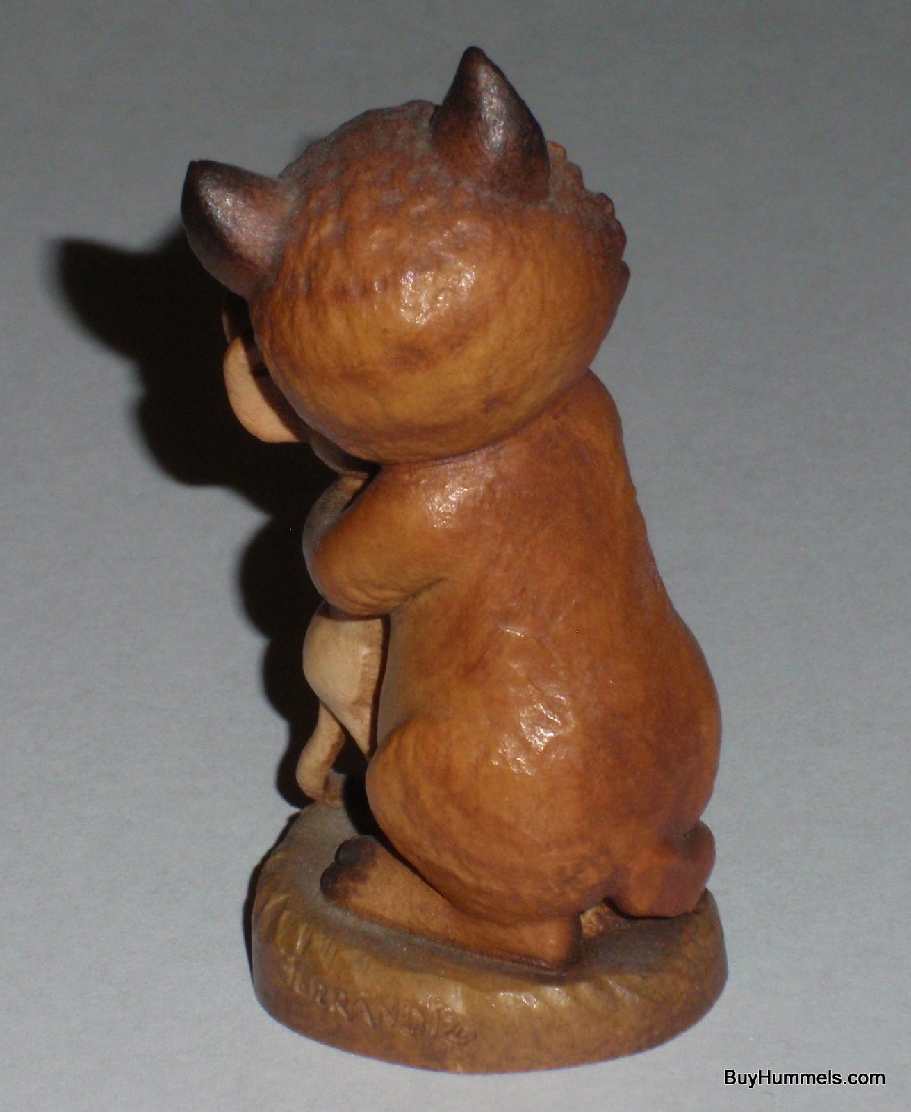 3" New Friends ANRI Ferrandiz Wood Carved Figurine - Cat & Mouse Hugging