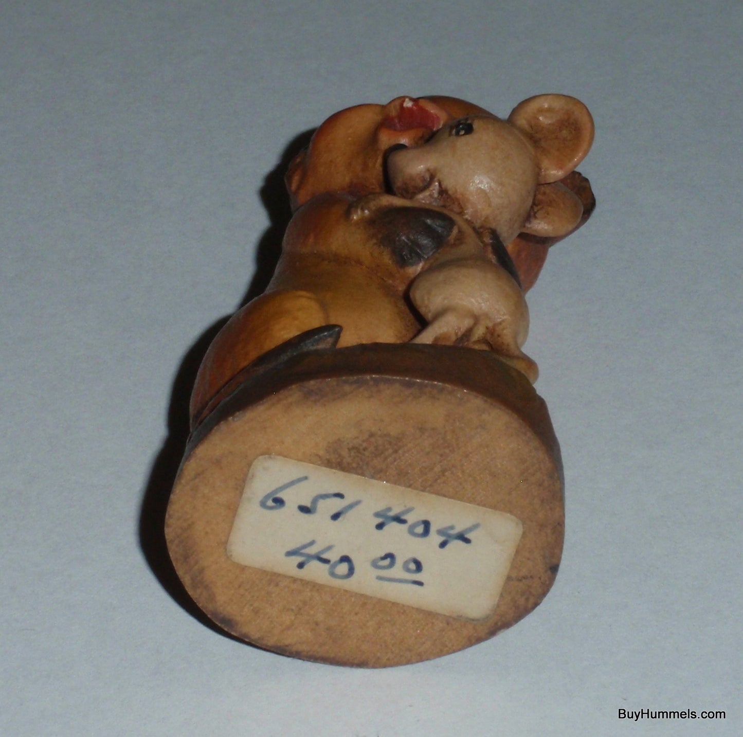 3" New Friends ANRI Ferrandiz Wood Carved Figurine - Cat & Mouse Hugging