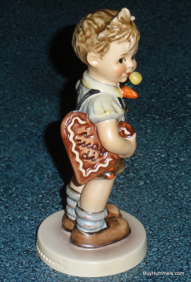 "Valentine Joy" Goebel Hummel Collectible Gift Figurine #399 - Boy With Wine And Heart!