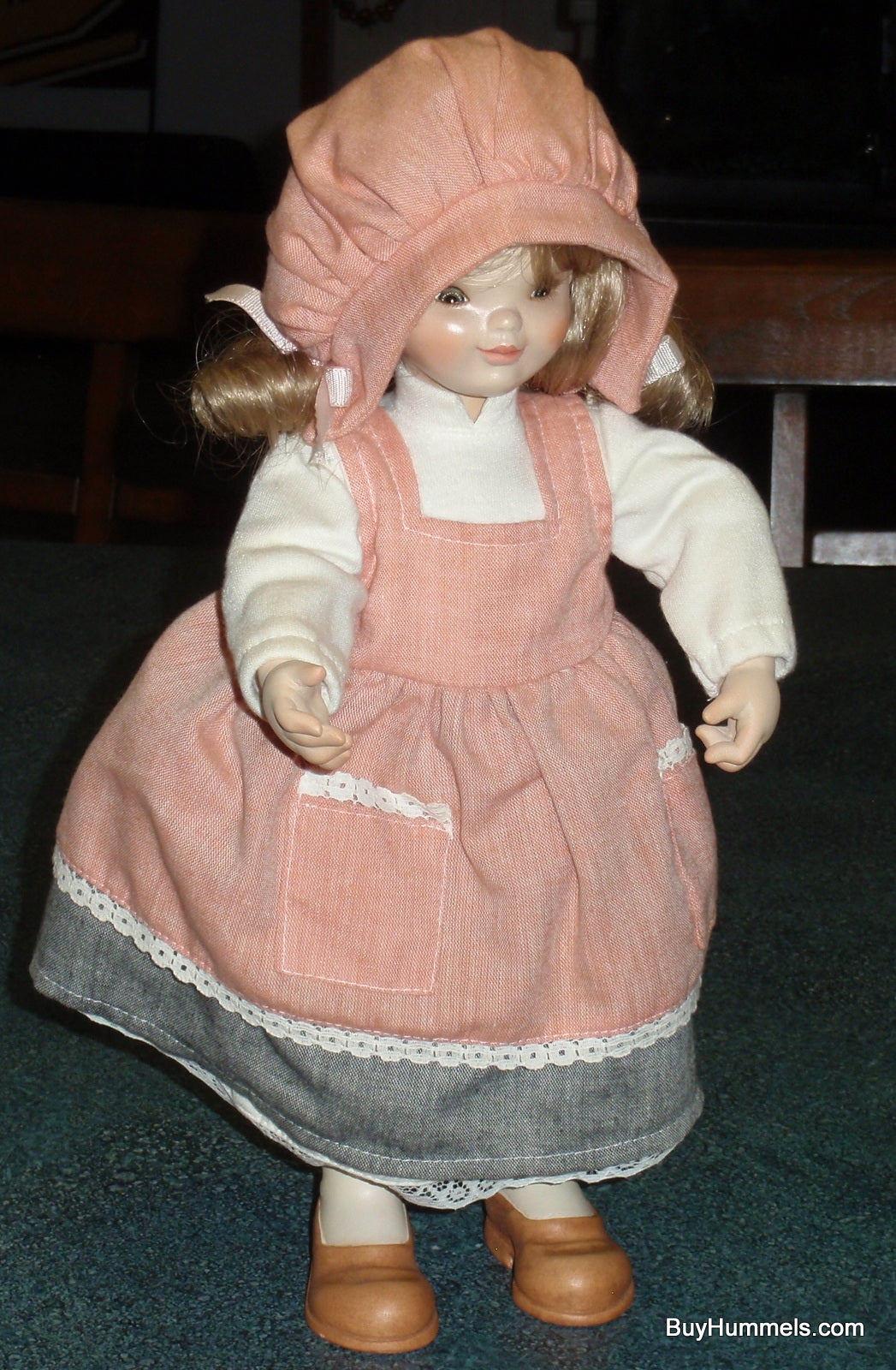 "Maria" Anri Wood Carved Ferrandiz Doll 13-1/2" Fully Articulated With Original Box And COA - Adorable Collectible Gift From Italy!