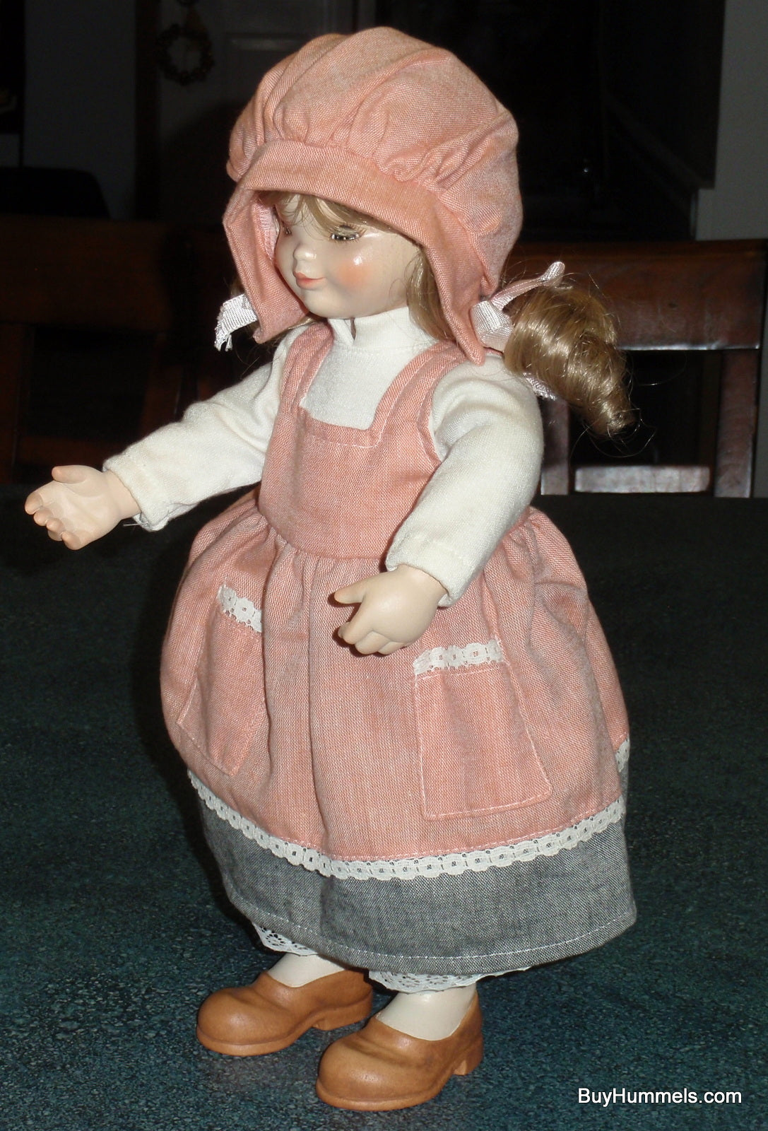 "Maria" Anri Wood Carved Ferrandiz Doll 13-1/2" Fully Articulated With Original Box And COA - Adorable Collectible Gift From Italy!