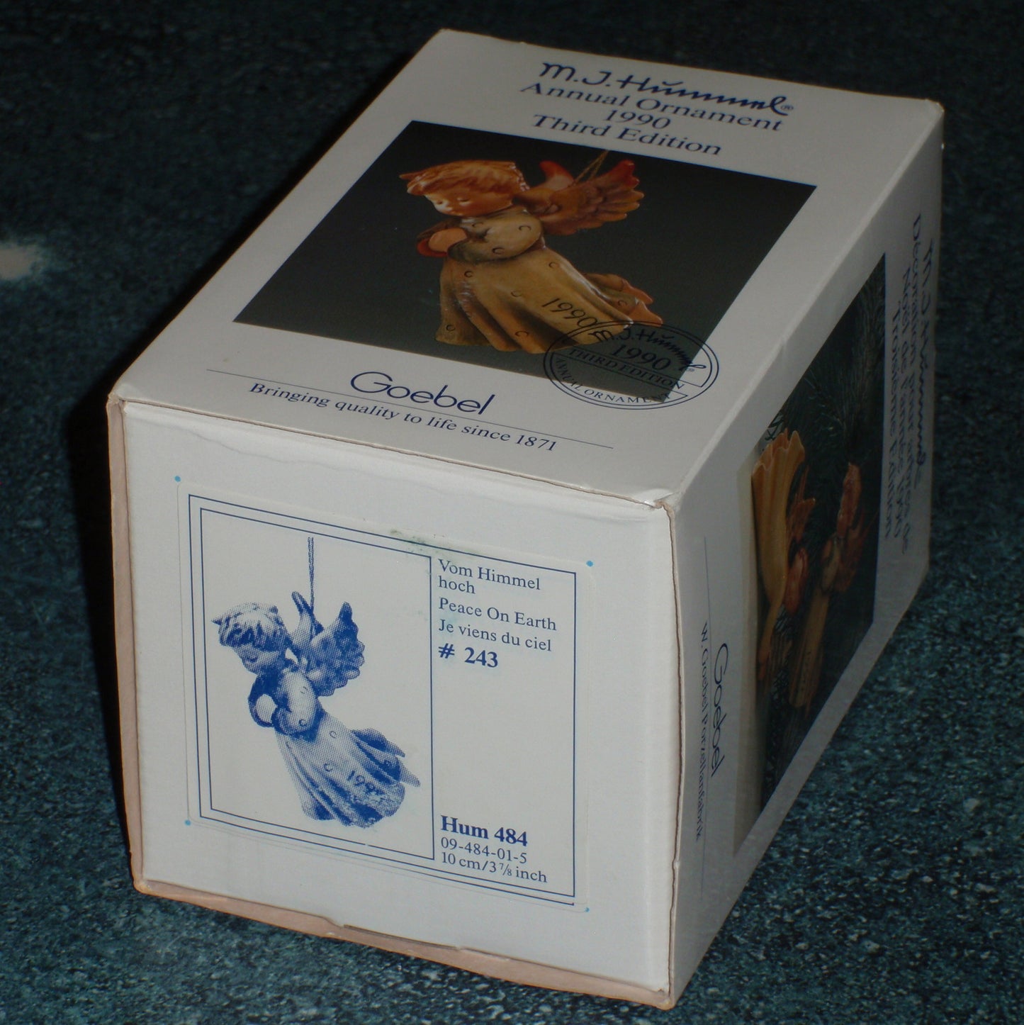 Goebel Hummel Angel "Peace On Earth" #243 Christmas Ornament With Box - GIFT!