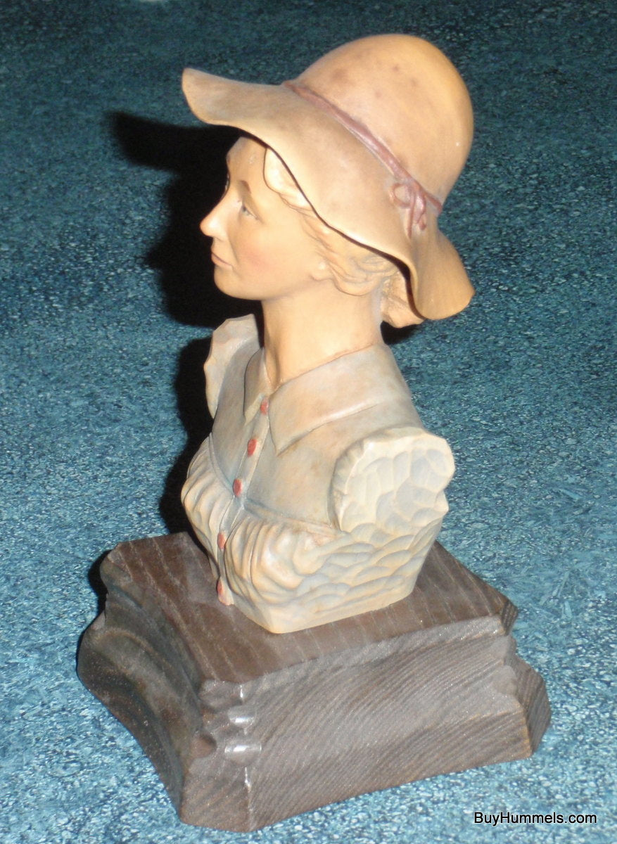 "Pioneer Woman" ANRI Italy Wood Carving Figure - RARE Limited Edition Gift!