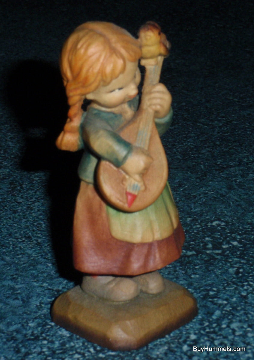 Anri Juan Ferrandiz “MELODY FOR TWO” 3" Wood Carved Figurine Girl With Bird!