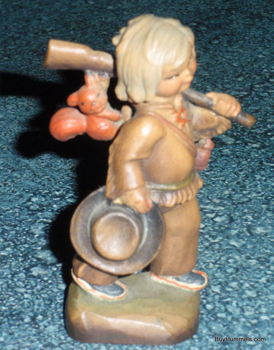 Ferrandiz Anri "Tracker" Hand Carved Wood Figurine Made In Italy 3" Tall - GIFT