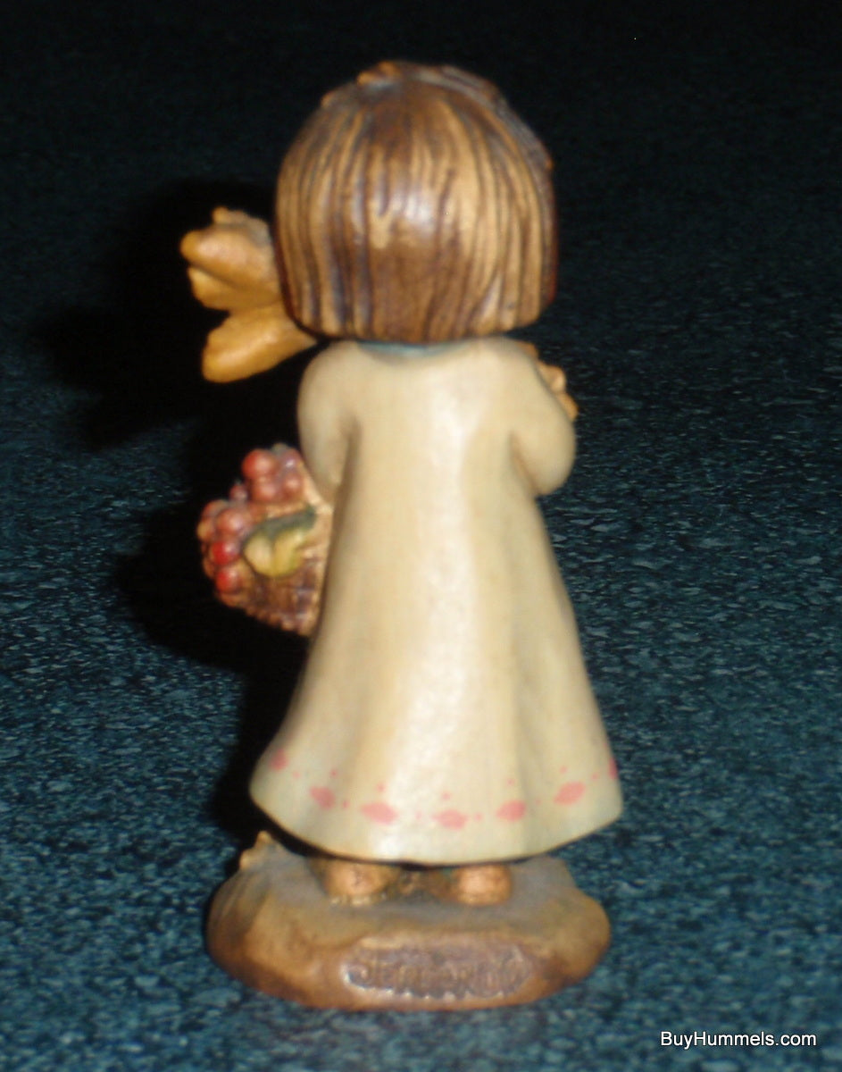 3" Anri Italian Woodcarving Figurine Statue "The Harvest Girl" Juan Ferrandiz