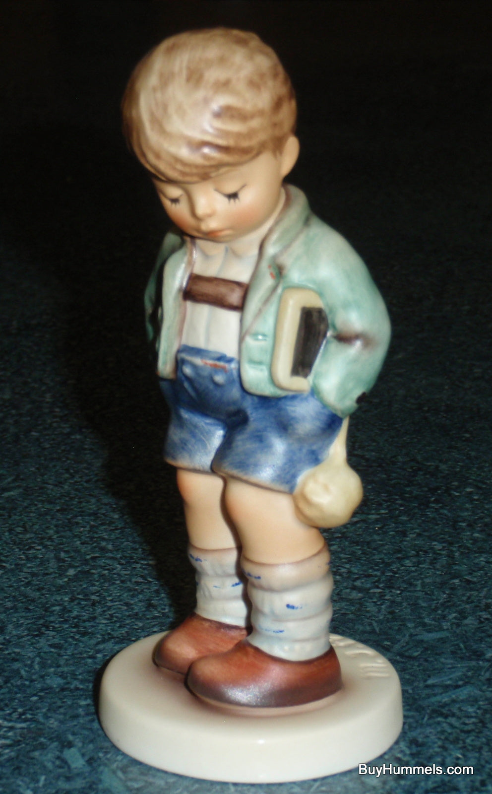 "First Day Of School" Goebel Hummel Figurine #532 - Shy Boy Going To School