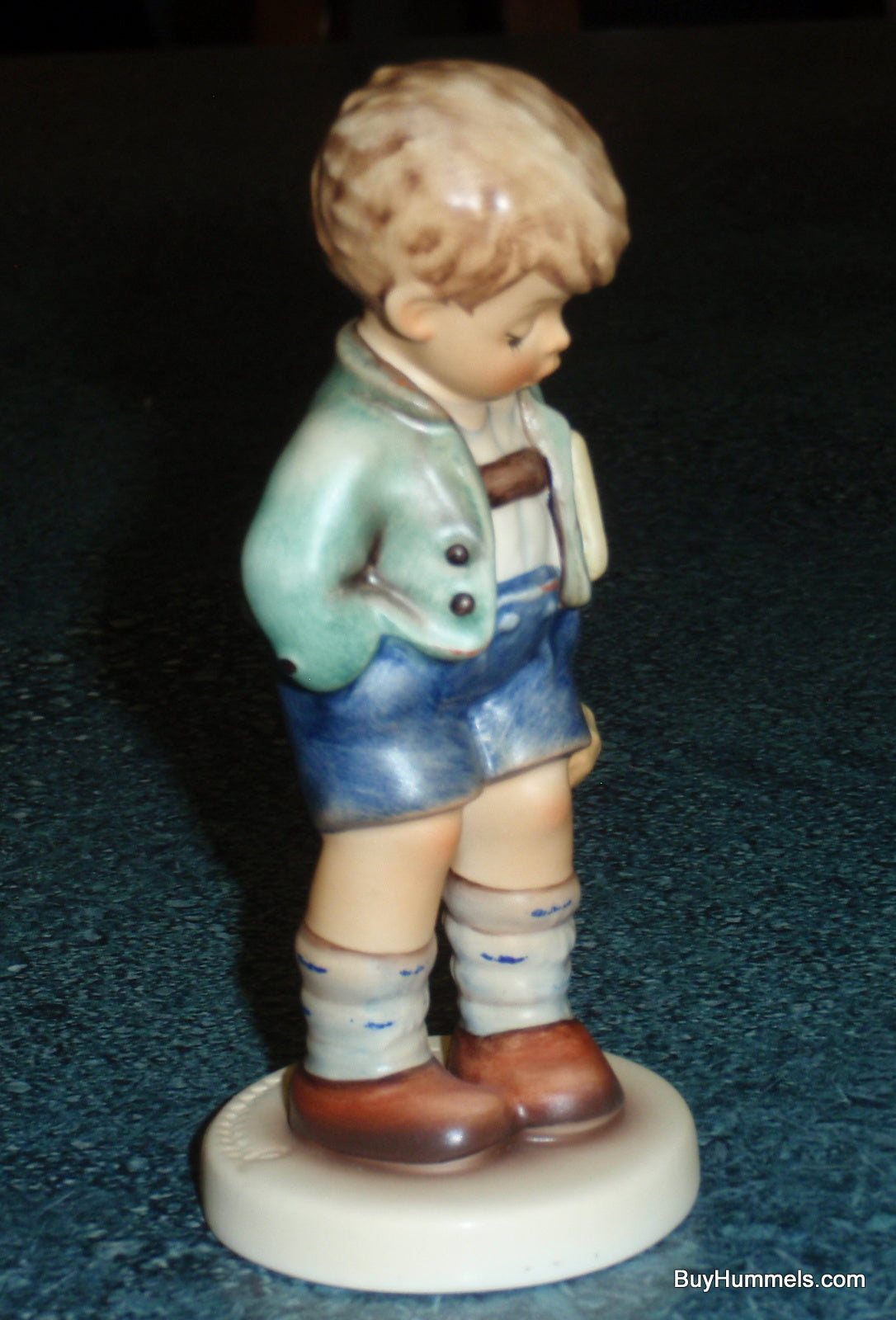 "First Day Of School" Goebel Hummel Figurine #532 - Shy Boy Going To School