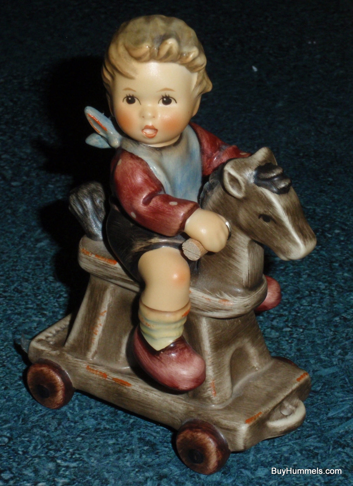Riding Lesson Goebel Hummel Figurine #2020 Boy On Rocking Horse - RARE GIFT!