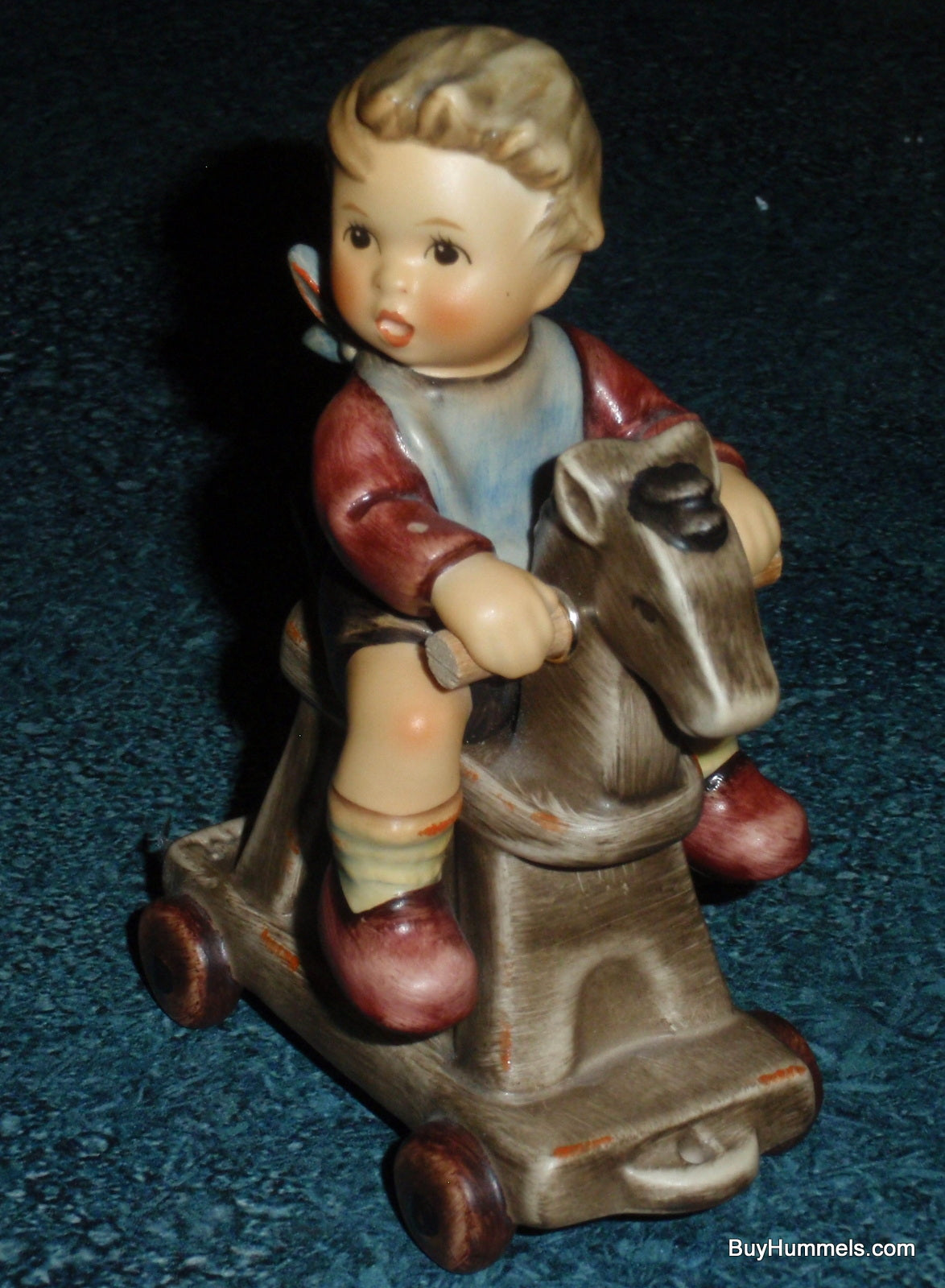 Riding Lesson Goebel Hummel Figurine #2020 Boy On Rocking Horse - RARE GIFT!
