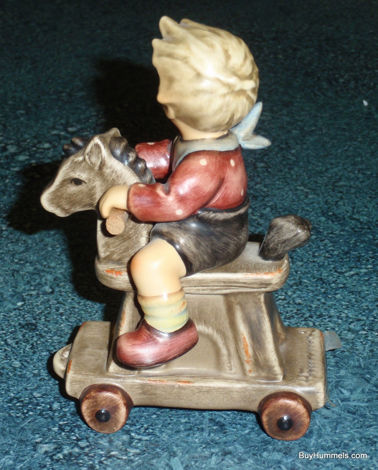 Riding Lesson Goebel Hummel Figurine #2020 Boy On Rocking Horse - RARE GIFT!